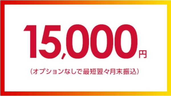 アイティーエックス株式会社のhome5Gの15000円キャッシュバック